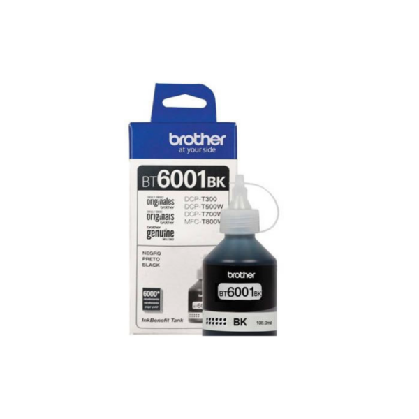 TINTA BROTHER BT-6001BK BLACK DCP-T300W/500W/700W