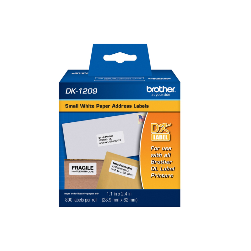 SMALL ADDESS PAPER LABEL BROTHER DK-1209 (800 LABELS)