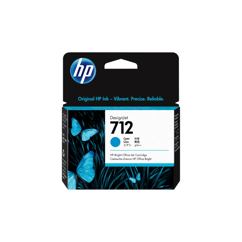 Tinta HP 3ED67A (712) Cyan 29ML