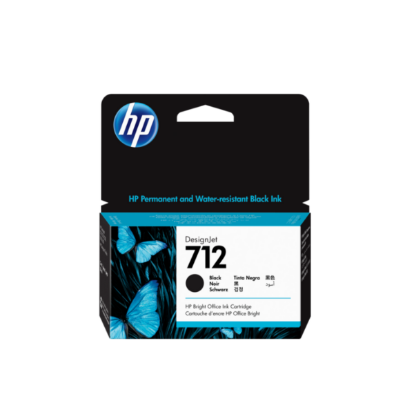 Tinta HP 3ED70A (712A) Negro 38ML