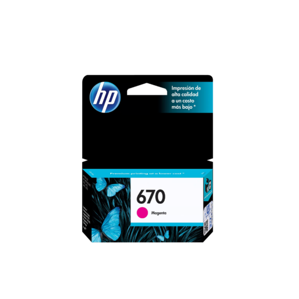 TINTA HP CZ115AL (670) MAGENTA (300 PAG)