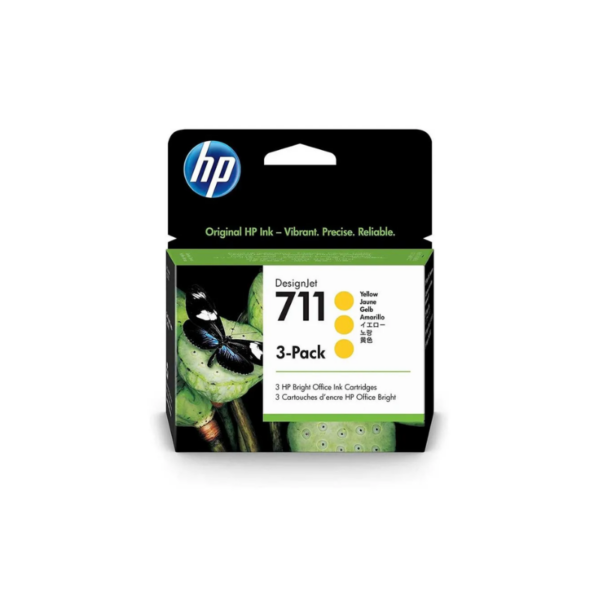 TINTA HP CZ136A (711) YELLOW 3 PACK 29 ML