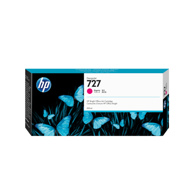 TINTA HP F9J77A (727) 300ML MAGENTA