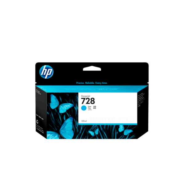 Tinta HP F9J67A (728) 130ML CYAN