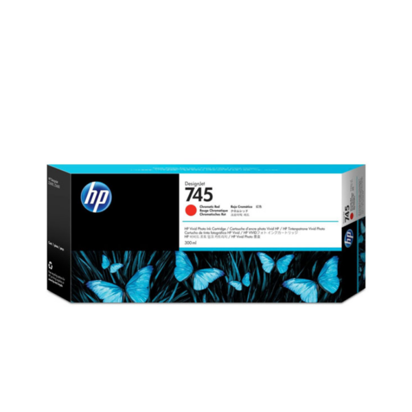 Tinta HP F9K06A (745A) Chrom Red