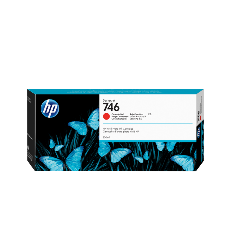 TINTA HP P2V81A (746) 300ML CHROMATIC RED PARA Z6 Z9