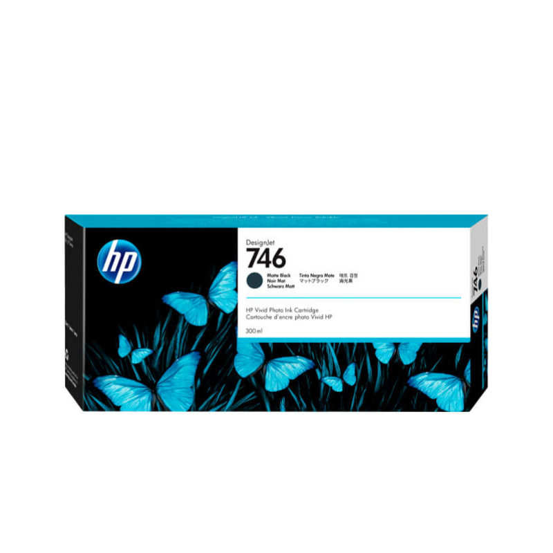 TINTA HP P2V83A (746) 300ML MATTE BLACK PARA Z6 Z9