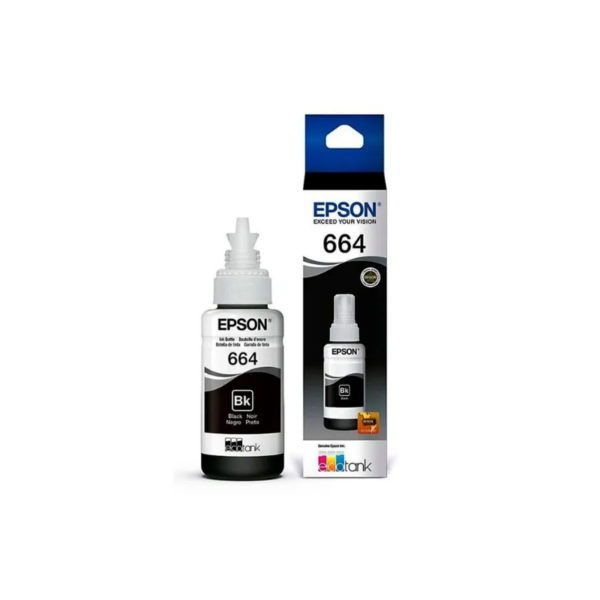 Botella de tinta Epson T664120-AL negro